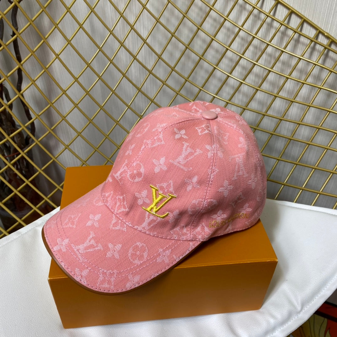 Luxury Embroidered Denim Baseball Cap