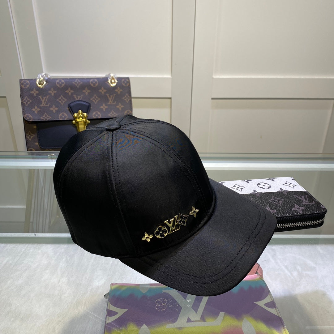 Luxury Satin 1v Monogram Baseball Cap for Men & Women | Luxury Designer Cap