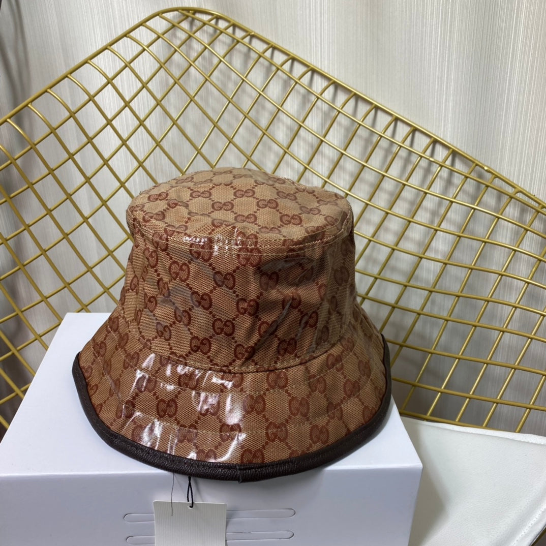 Classic Crystal Canvas Trefoil Bucket Hat