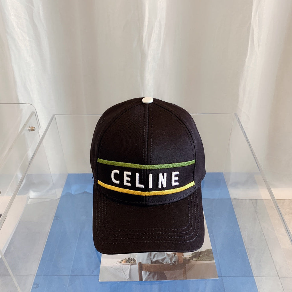 CELINE Embroidered Cotton Baseball Cap | Luxury Designer Adjustable Hat
