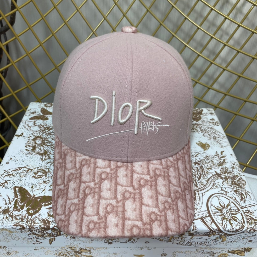 Vintage Oblique Wool Baseball Cap | Luxury Designer Hat