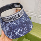 ClassicVintage Ribbon Straw Visor Hat