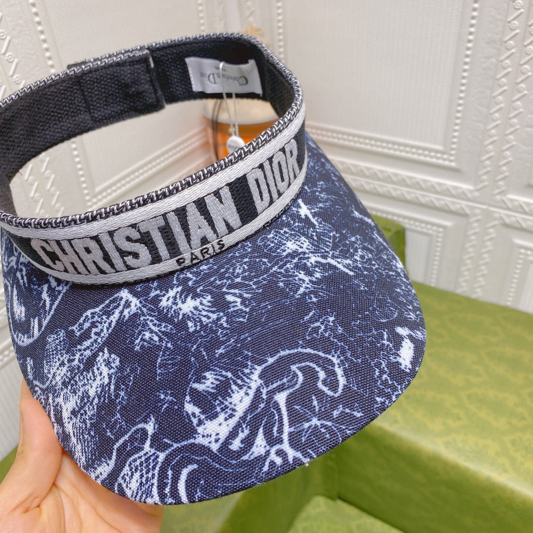 ClassicVintage Ribbon Straw Visor Hat