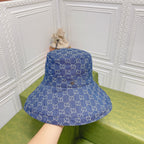 Classic GG Monogram Wide Brim Denim Hat
