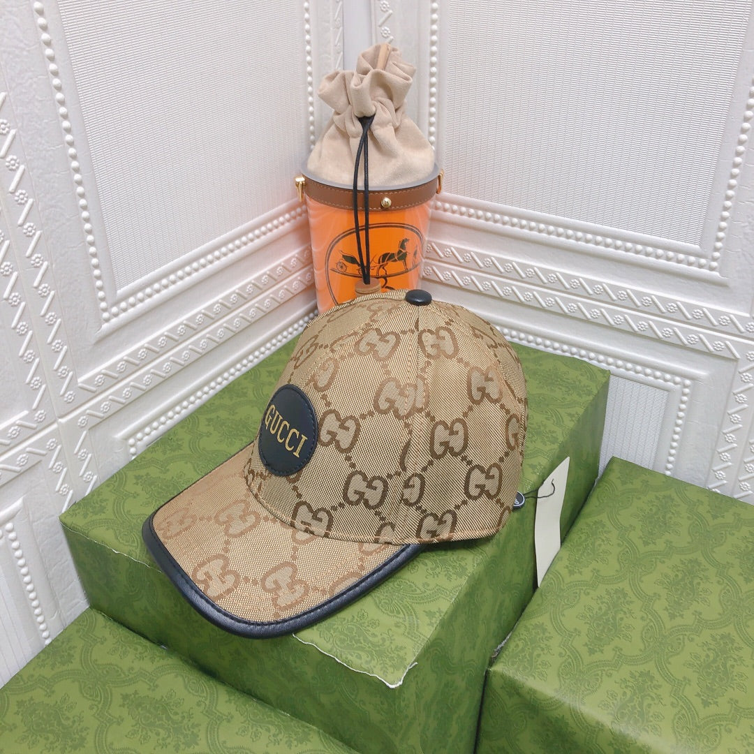 Classic Leather Trim Baseball Cap