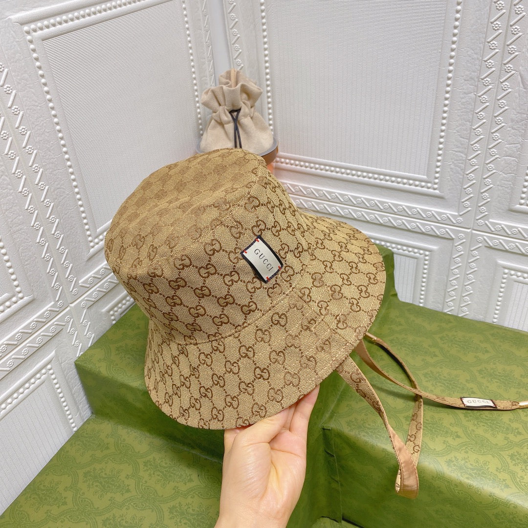 Classic GG Monogram Double-Sided Strap Bucket Hat