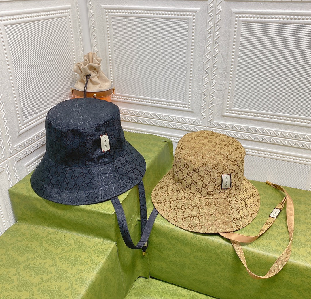 Classic GG Monogram Double-Sided Strap Bucket Hat