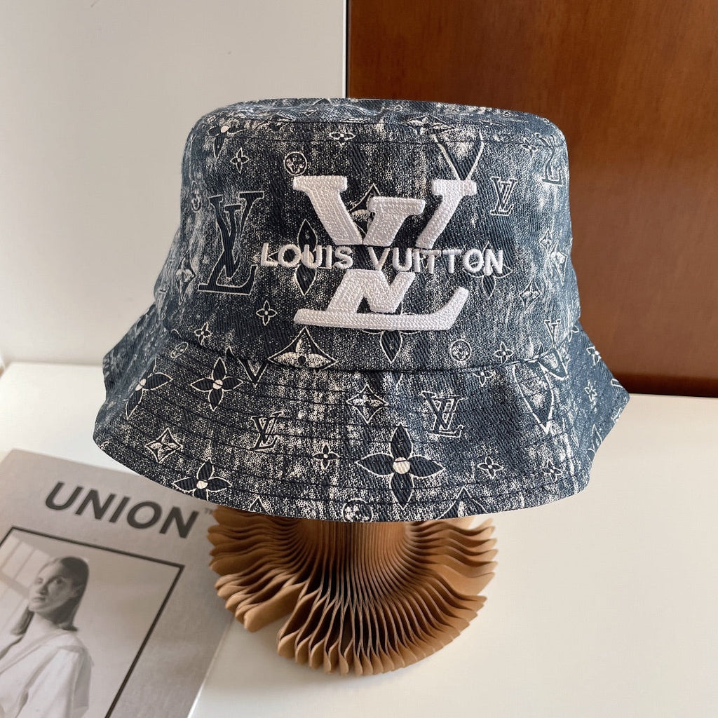Luxury Monogram Embroidered Bucket Hat
