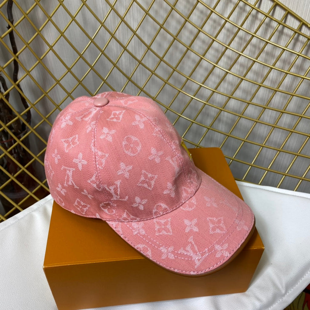 Luxury Embroidered Denim Baseball Cap
