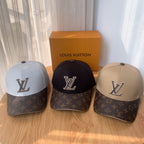 Luxury Embroidered PU Patchwork Baseball Cap