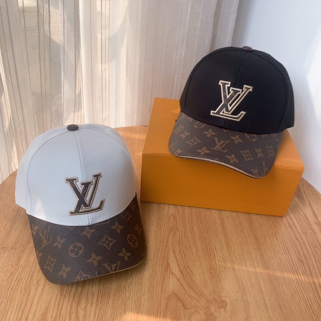 Luxury Embroidered PU Patchwork Baseball Cap