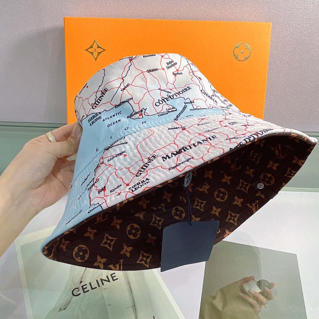 Luxury Monogram Reversible Bucket Hat