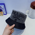 Fashion Full Crystal Bucket Hat