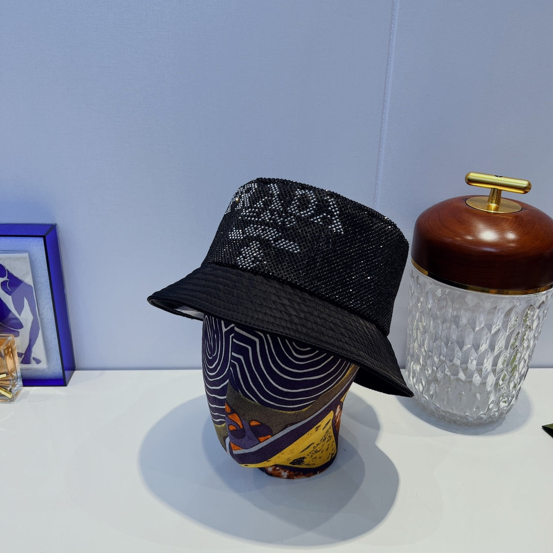 Fashion Full Crystal Bucket Hat