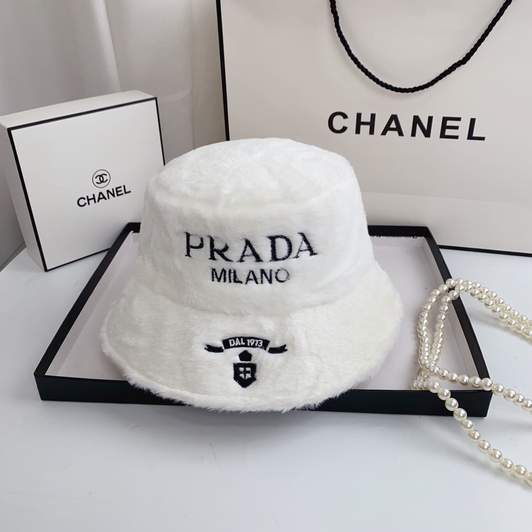 Fashion Milano Plush Faux Fur Bucket Hat | Luxury Designer Winter Hat