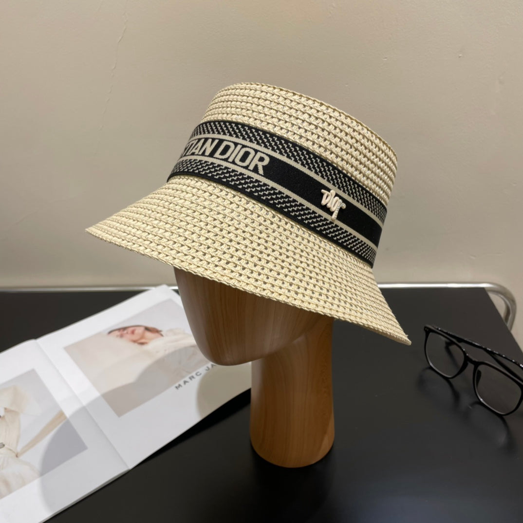 Luxury ClassicVintage Straw Sun Hat for Women