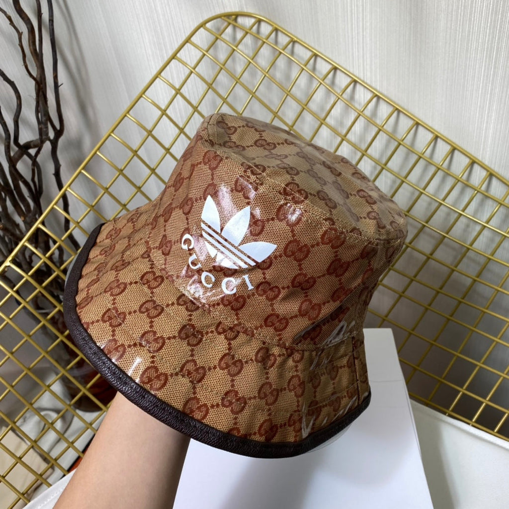 Classic Crystal Canvas Trefoil Bucket Hat