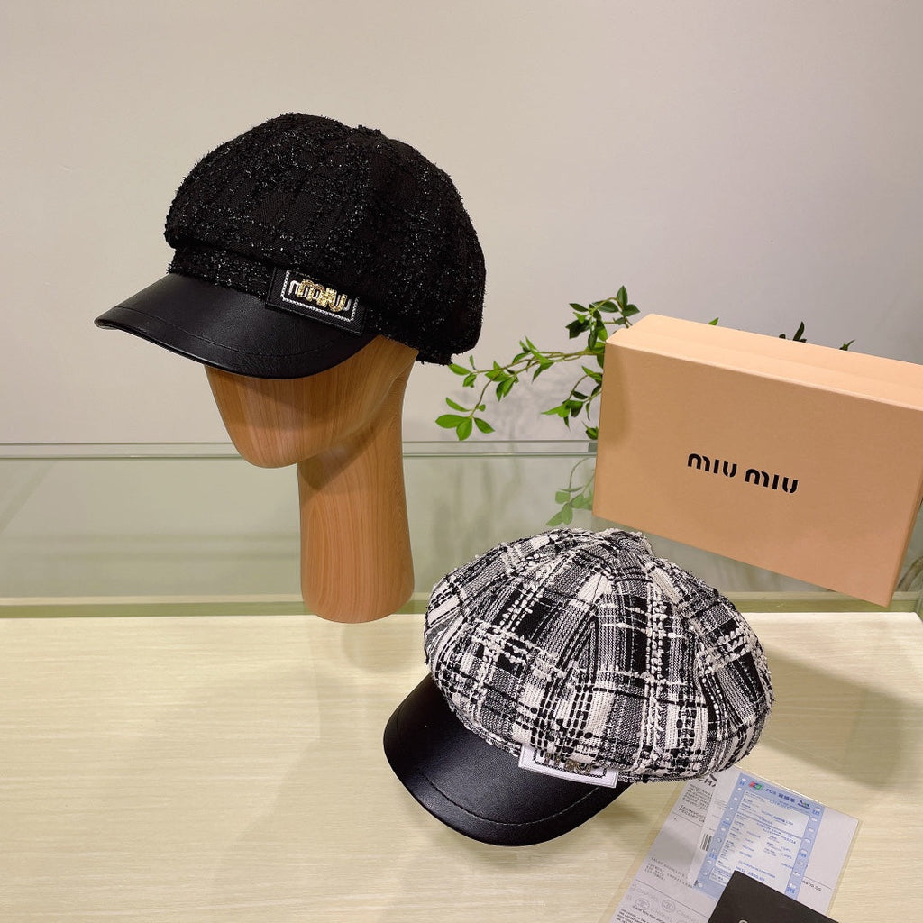 Luxury Tweed Newsboy Cap | Luxury Women's Designer Hat