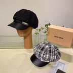 Luxury Tweed Newsboy Cap | Luxury Women's Designer Hat