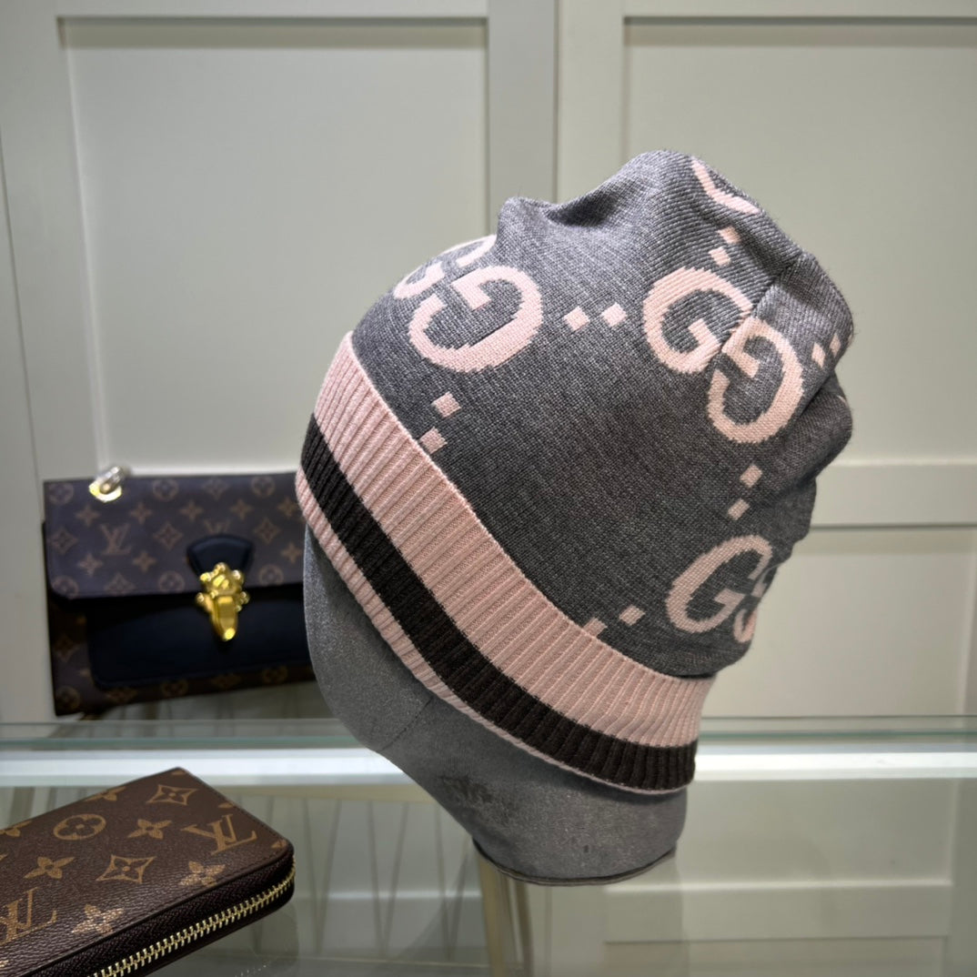 Classic GG Jacquard Wool Knit Beanie | Luxury Designer Winter Hat