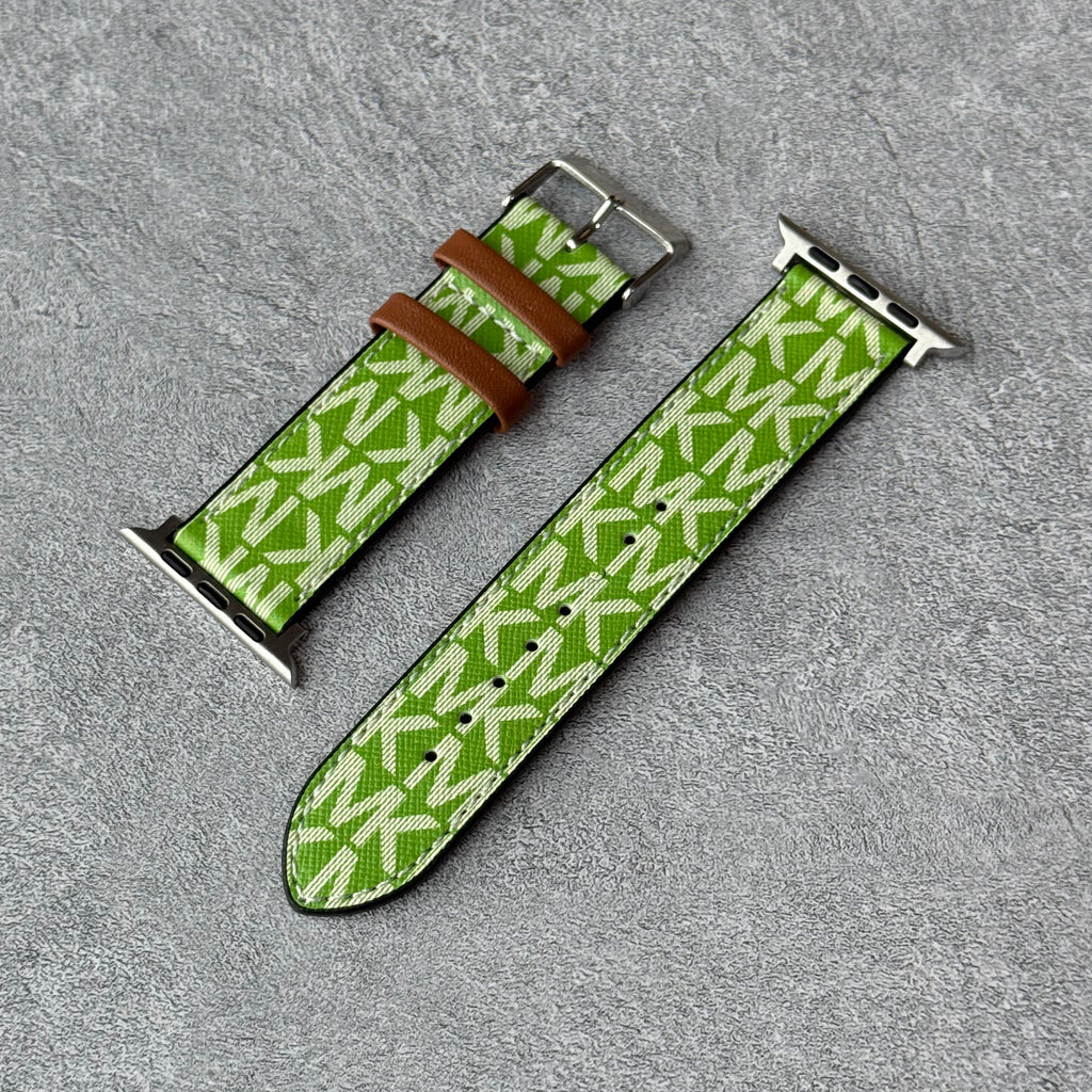 Leather Monogram Apple Watch Bands