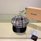 Luxury Tweed Newsboy Cap | Luxury Women's Designer Hat