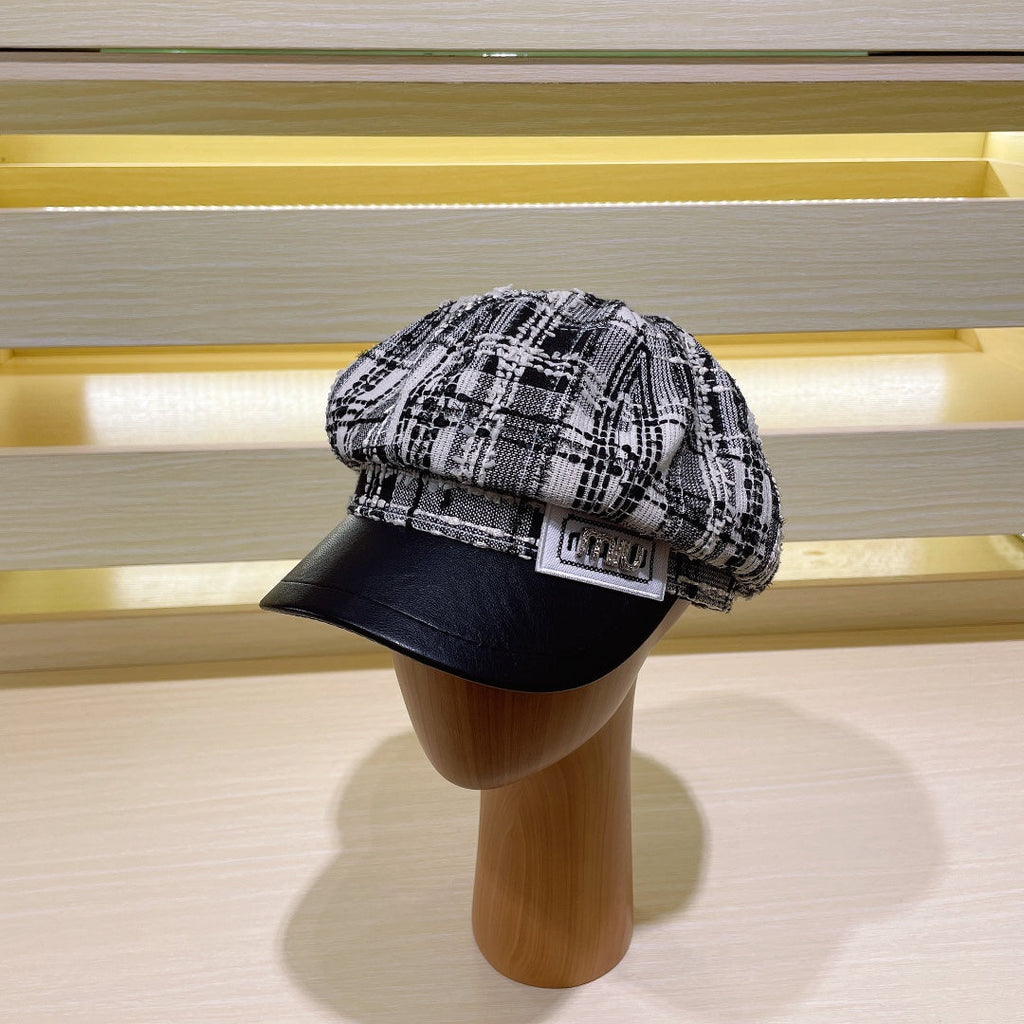 Luxury Tweed Newsboy Cap | Luxury Women's Designer Hat