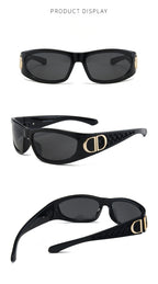 Vintage Oval Shield Sunglasses – Luxury Inspired Retro Fashion Eyewear
