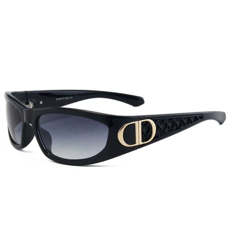 Vintage Oval Shield Sunglasses – Luxury Inspired Retro Fashion Eyewear