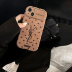 Capa para iPhone em couro marrom Saint