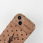 Capa para iPhone em couro marrom Saint