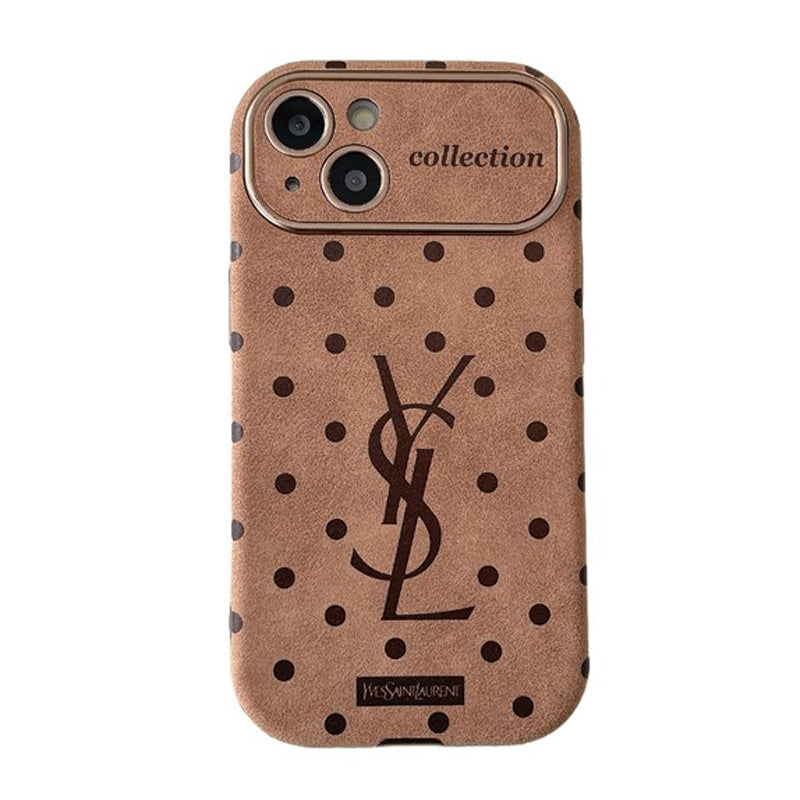 Capa para iPhone em couro marrom Saint