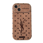 Capa para iPhone em couro marrom Saint