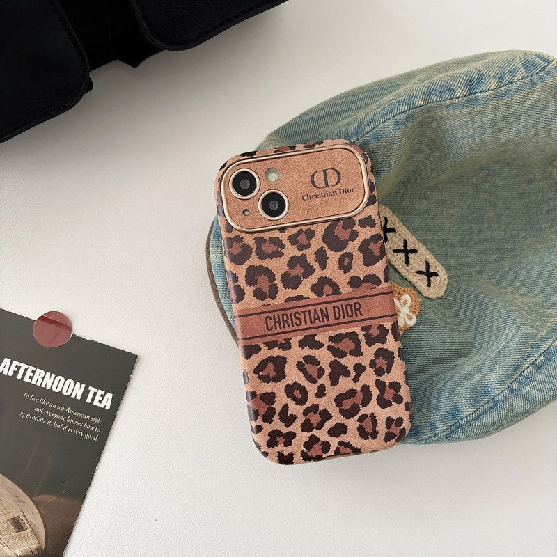 Divatos barna színű bőr iPhone tok