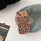 Divatos barna színű bőr iPhone tok