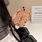 Capa para iPhone em couro marrom Saint