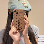 Capa para iPhone em couro marrom Saint