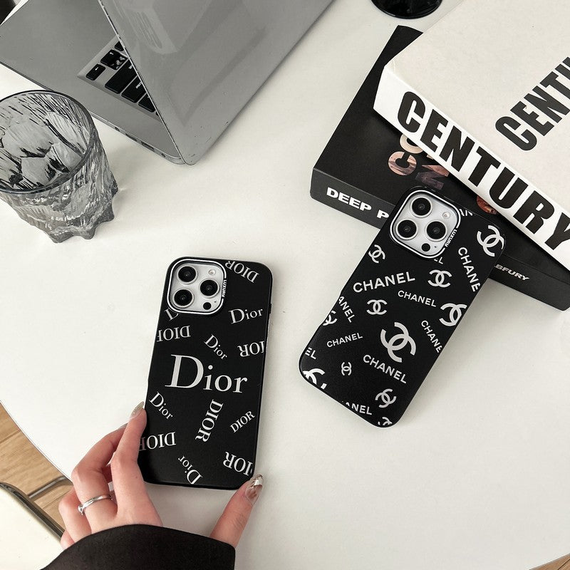 ファッションブラックiPhoneケース
