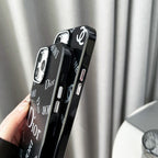 ファッションブラックiPhoneケース