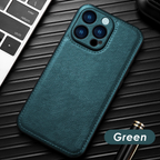 Premium Vintage Leather iPhone Case – Soft Touch Shockproof Protective Cover