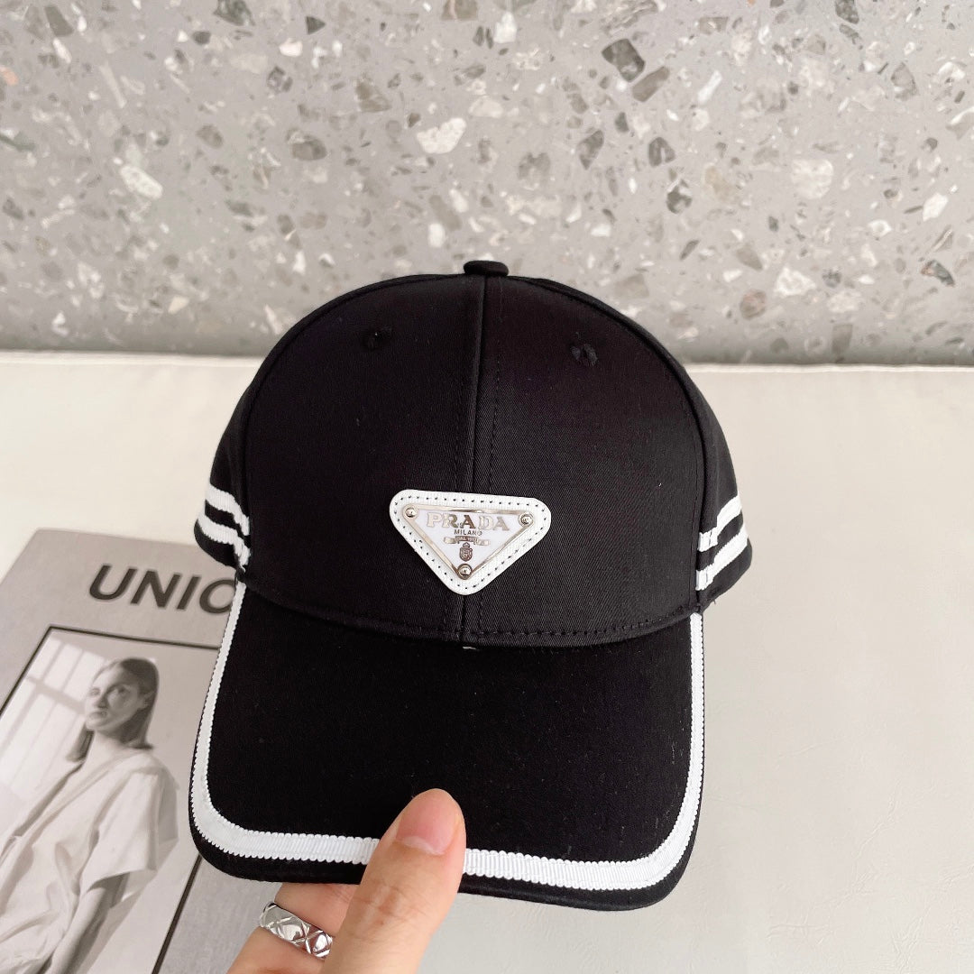 Fashion Triangle Logo Baseball Cap | Luxury Designer Cotton Hat