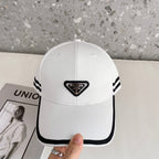 Fashion Triangle Logo Baseball Cap | Luxury Designer Cotton Hat