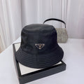 Fashion Triangle Logo Bucket Hat | Luxury Designer Cotton Hat