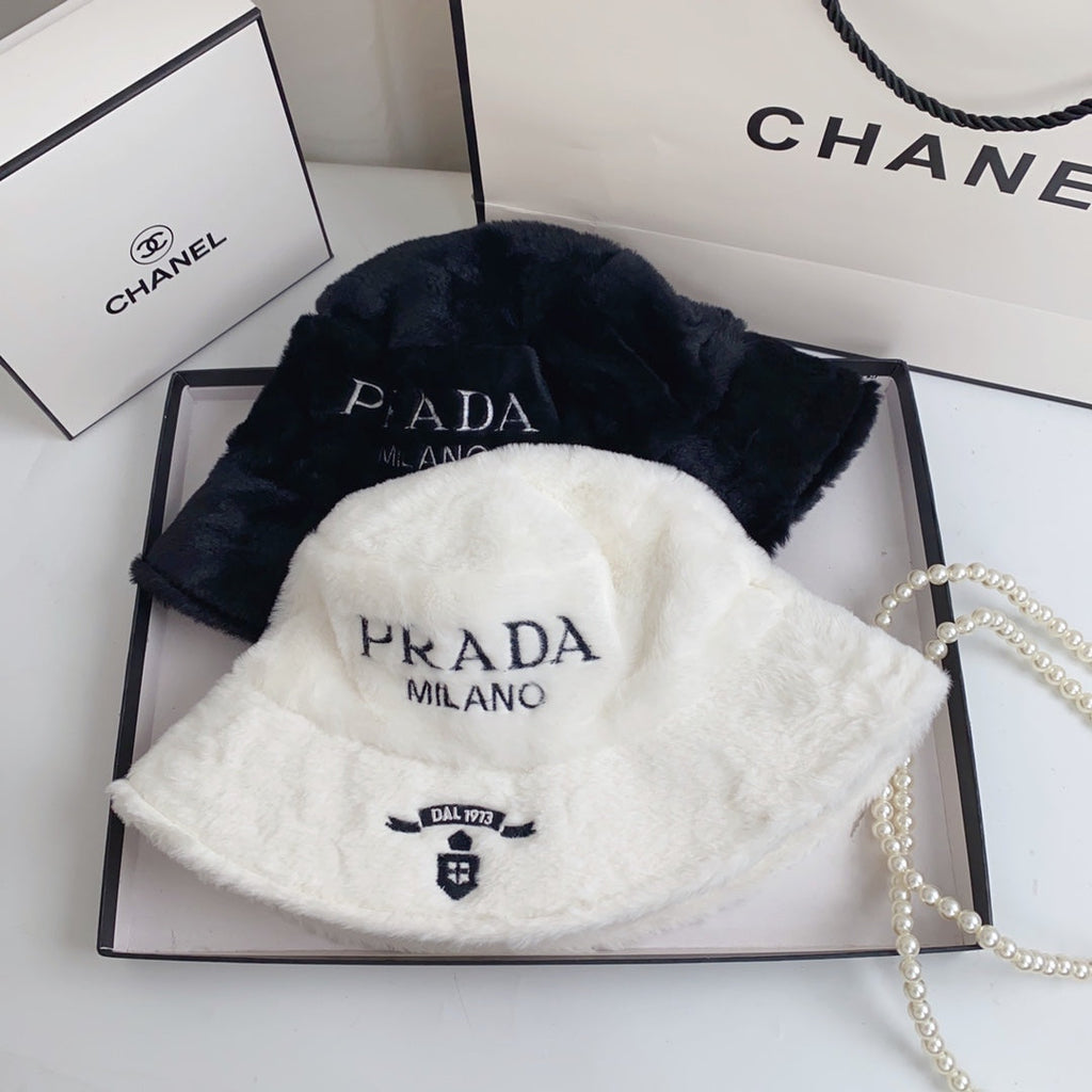 Fashion Milano Plush Faux Fur Bucket Hat | Luxury Designer Winter Hat