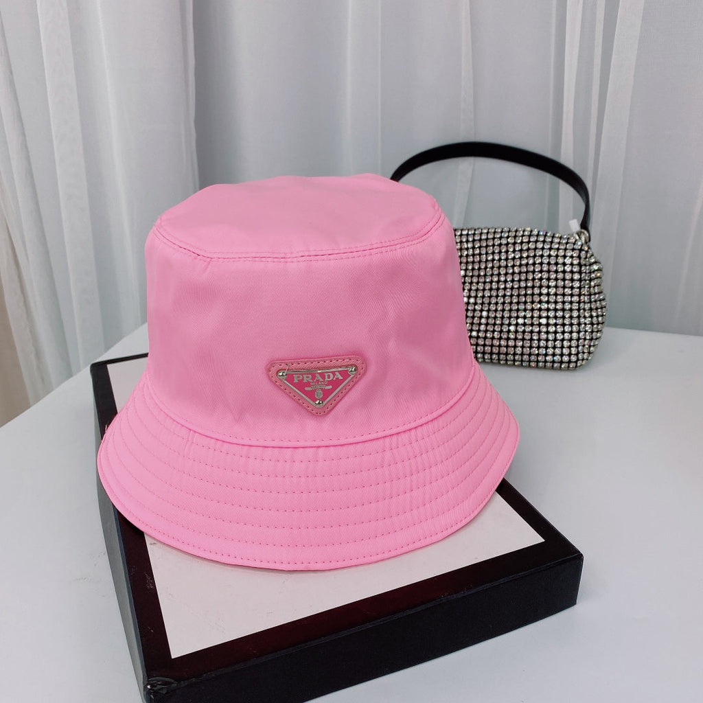 Fashion Triangle Logo Bucket Hat | Luxury Designer Cotton Hat