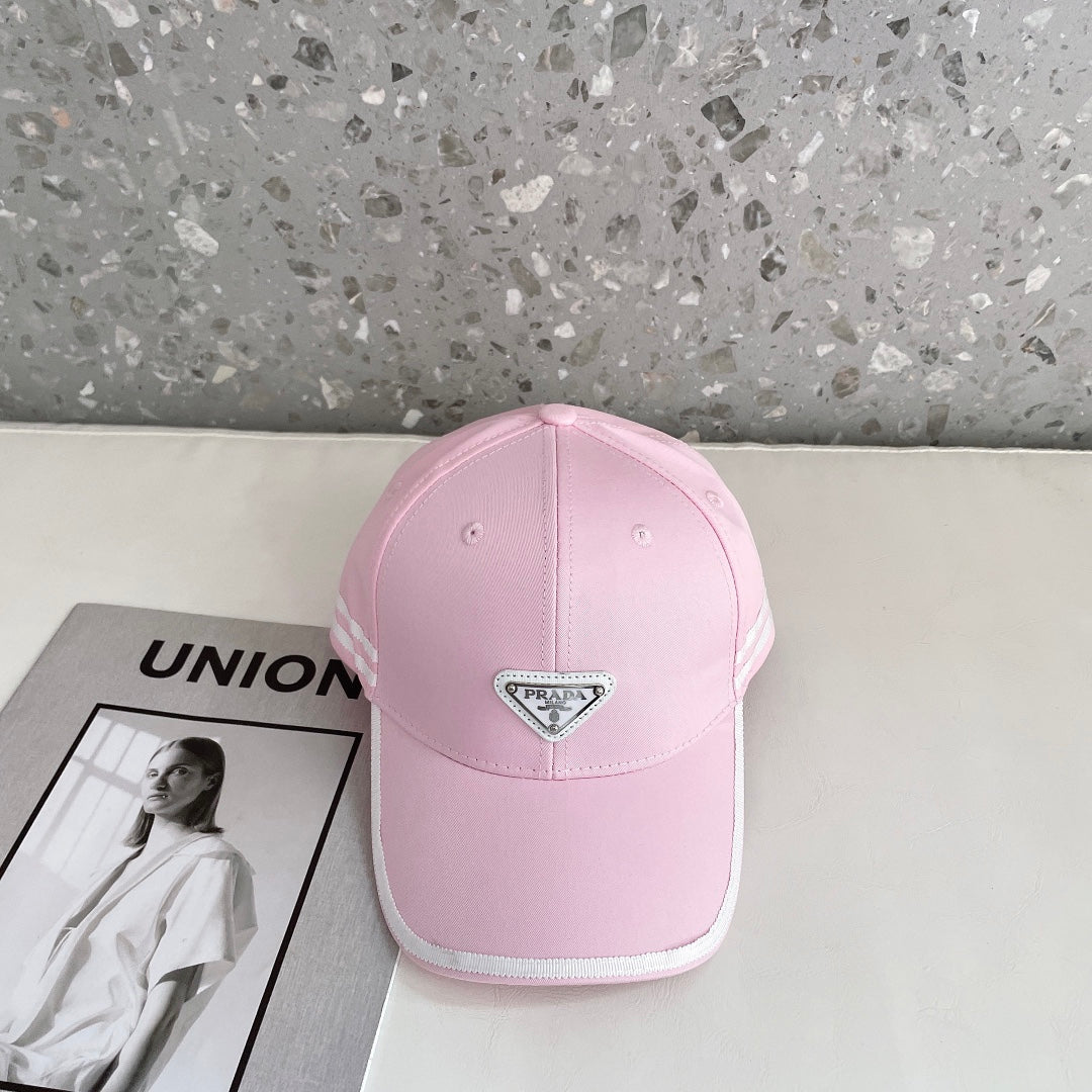 Fashion Triangle Logo Baseball Cap | Luxury Designer Cotton Hat