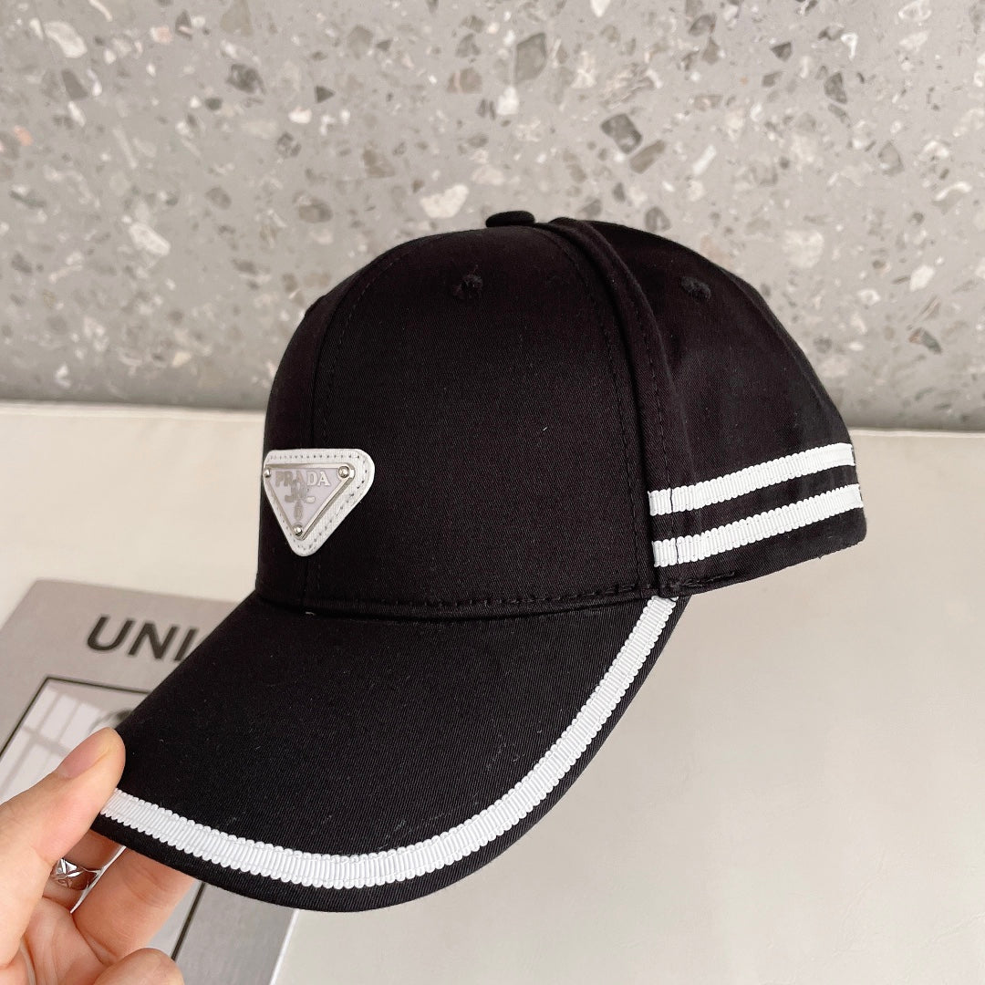 Fashion Triangle Logo Baseball Cap | Luxury Designer Cotton Hat