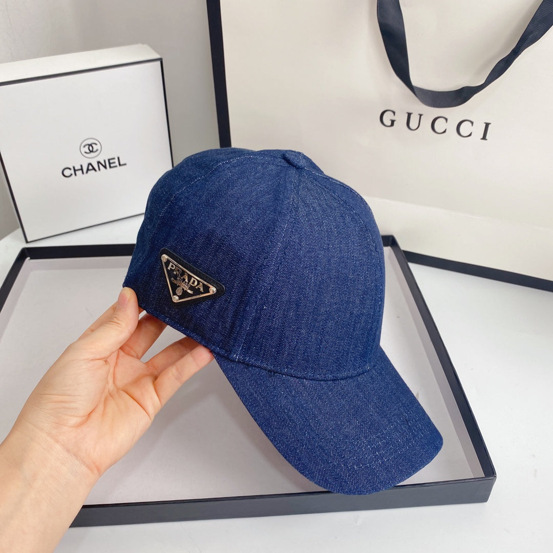 Fashion Baseball Cap Dark Denim