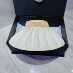 FashionFoldable Crinkled Cotton Sun Visor | Luxury Designer Summer Hat