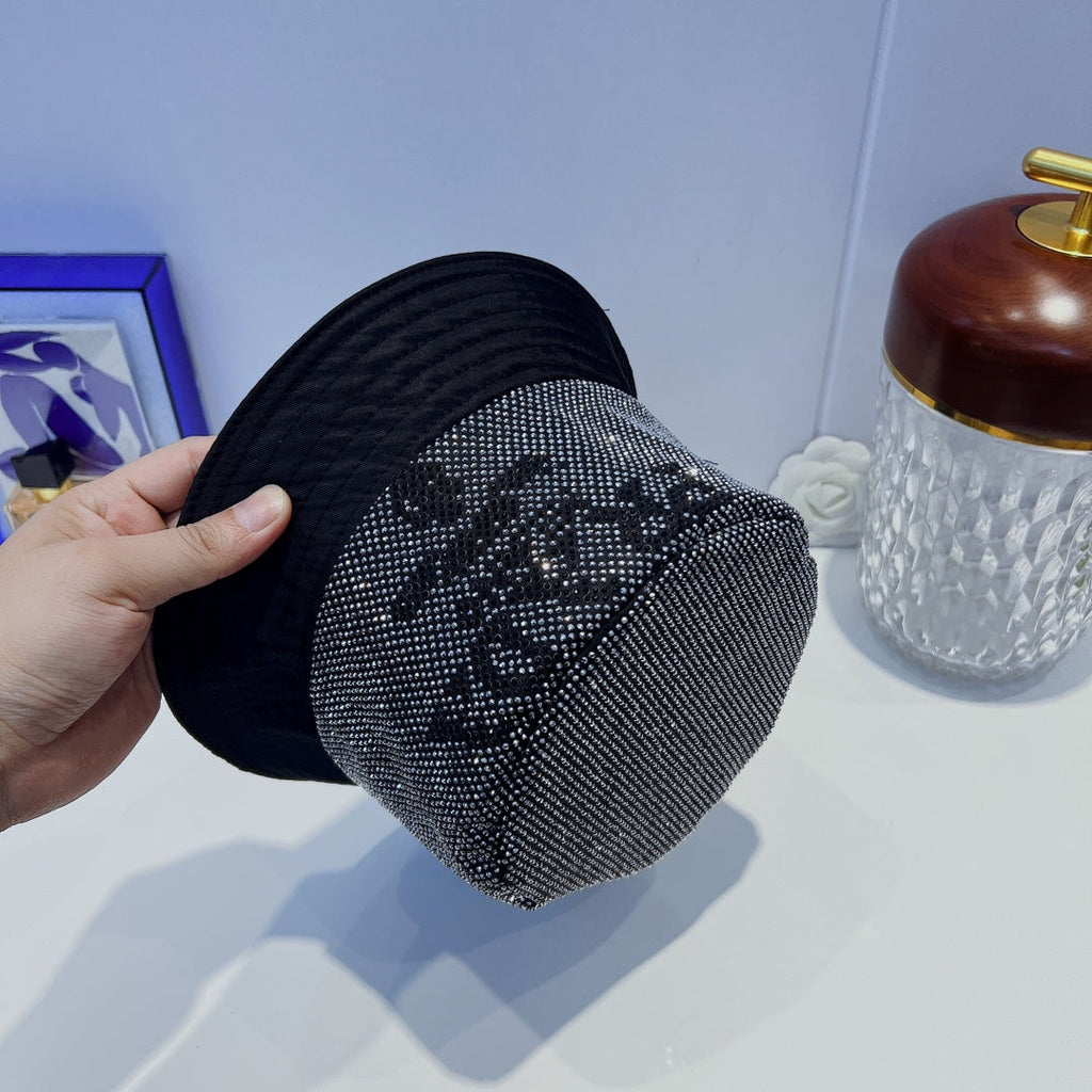 Fashion Full Crystal Bucket Hat